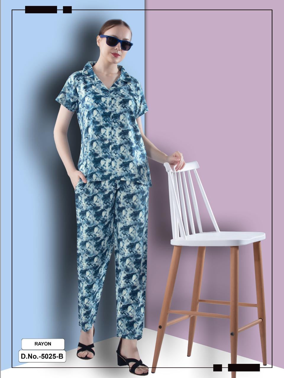 FRONT OPEN NIGHT SUIT