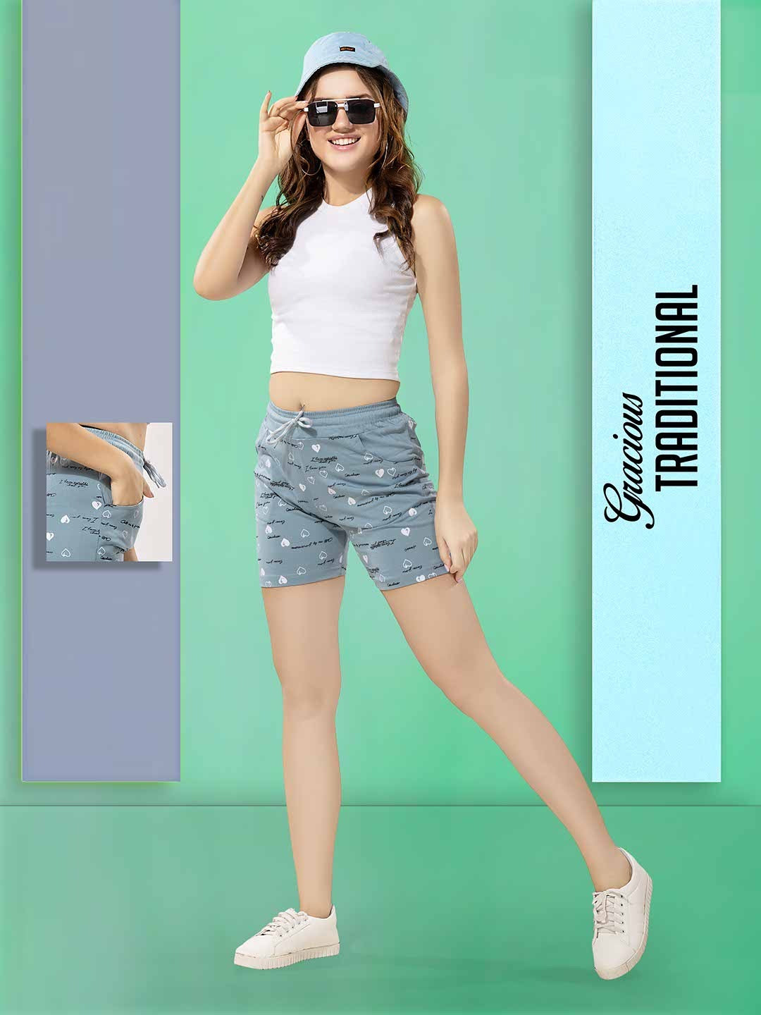 PRINTED HALF PANT