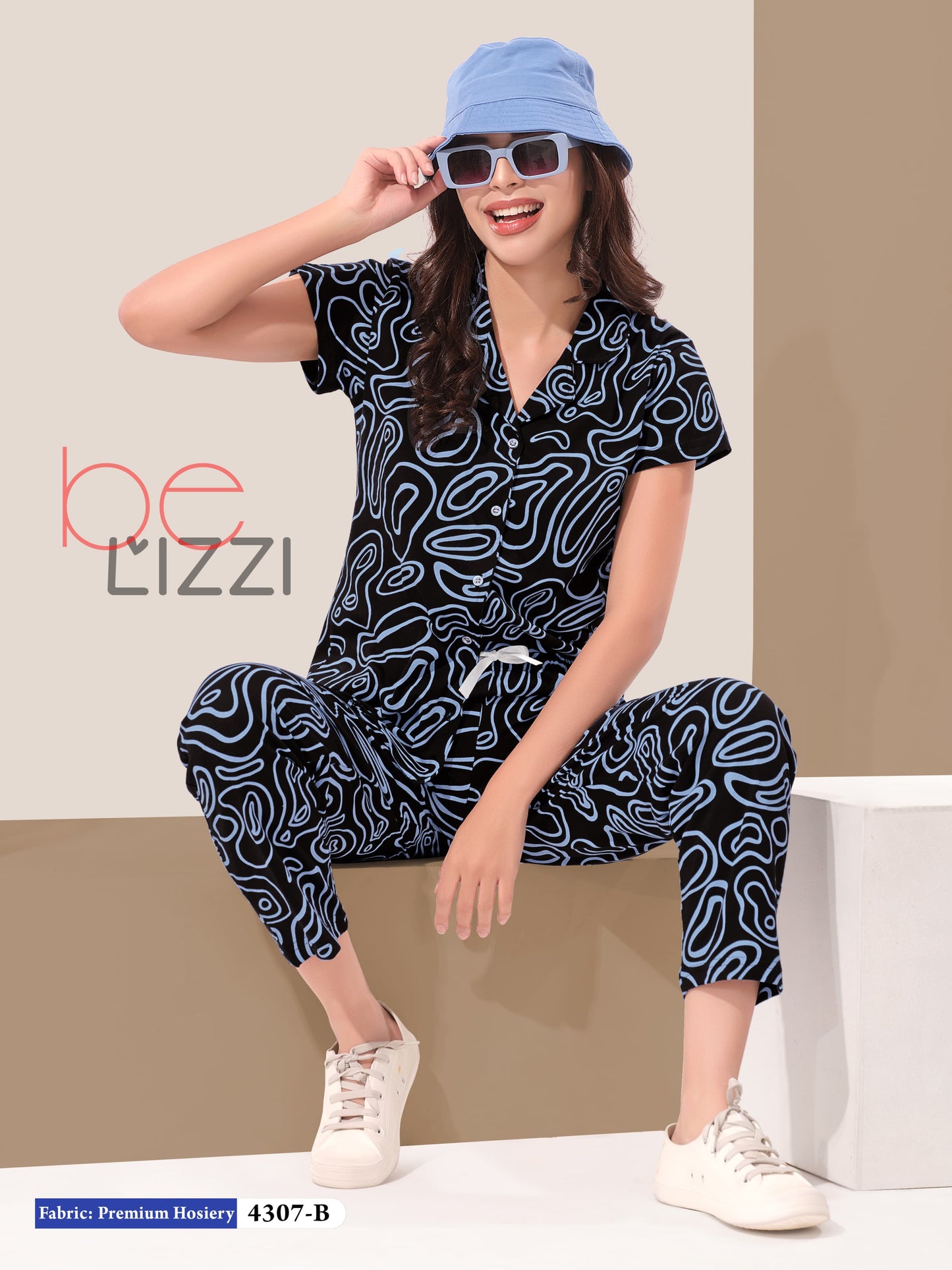 FRONT OPEN NIGHT SUIT