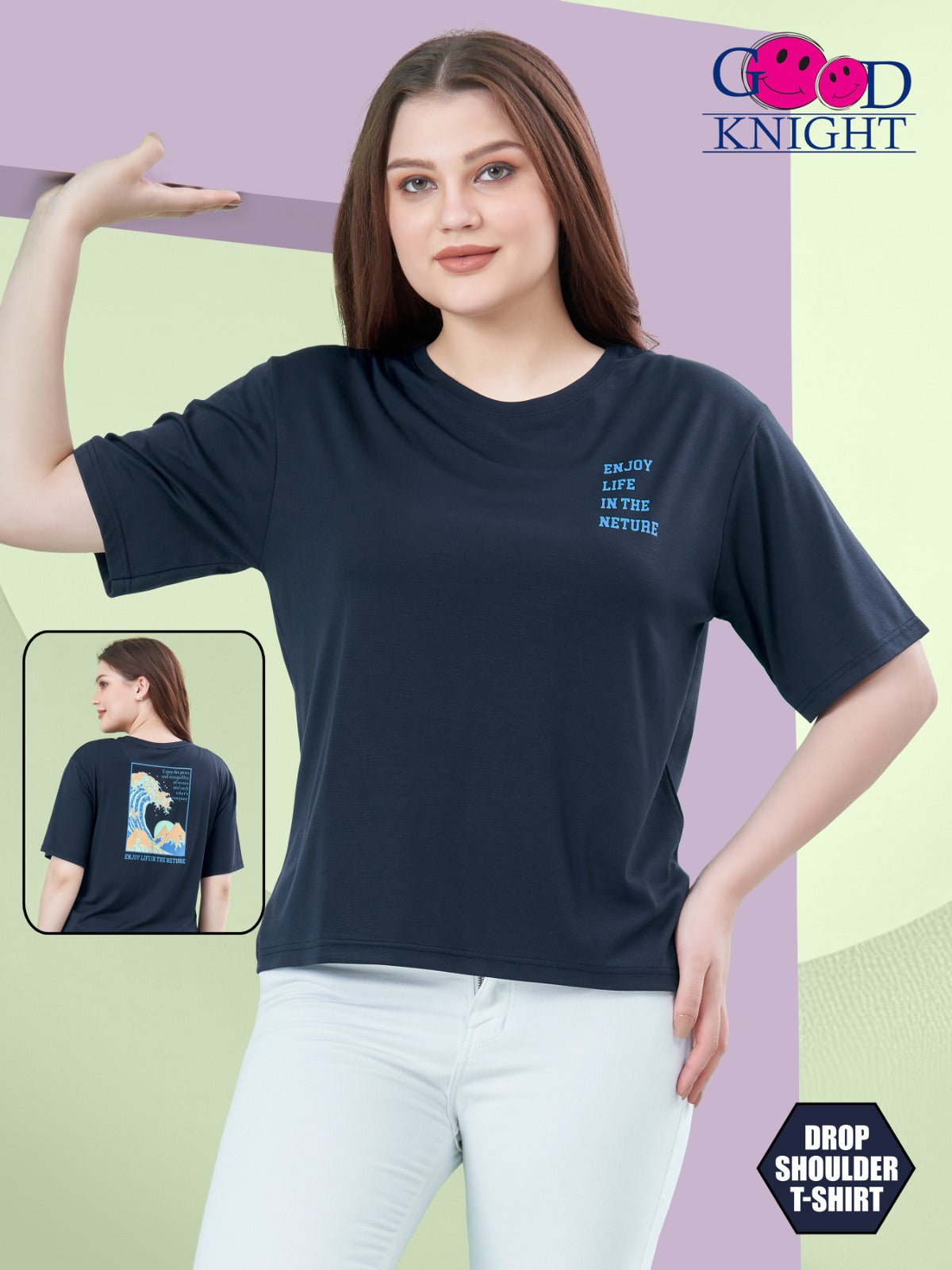 Drop shoulder tshirt