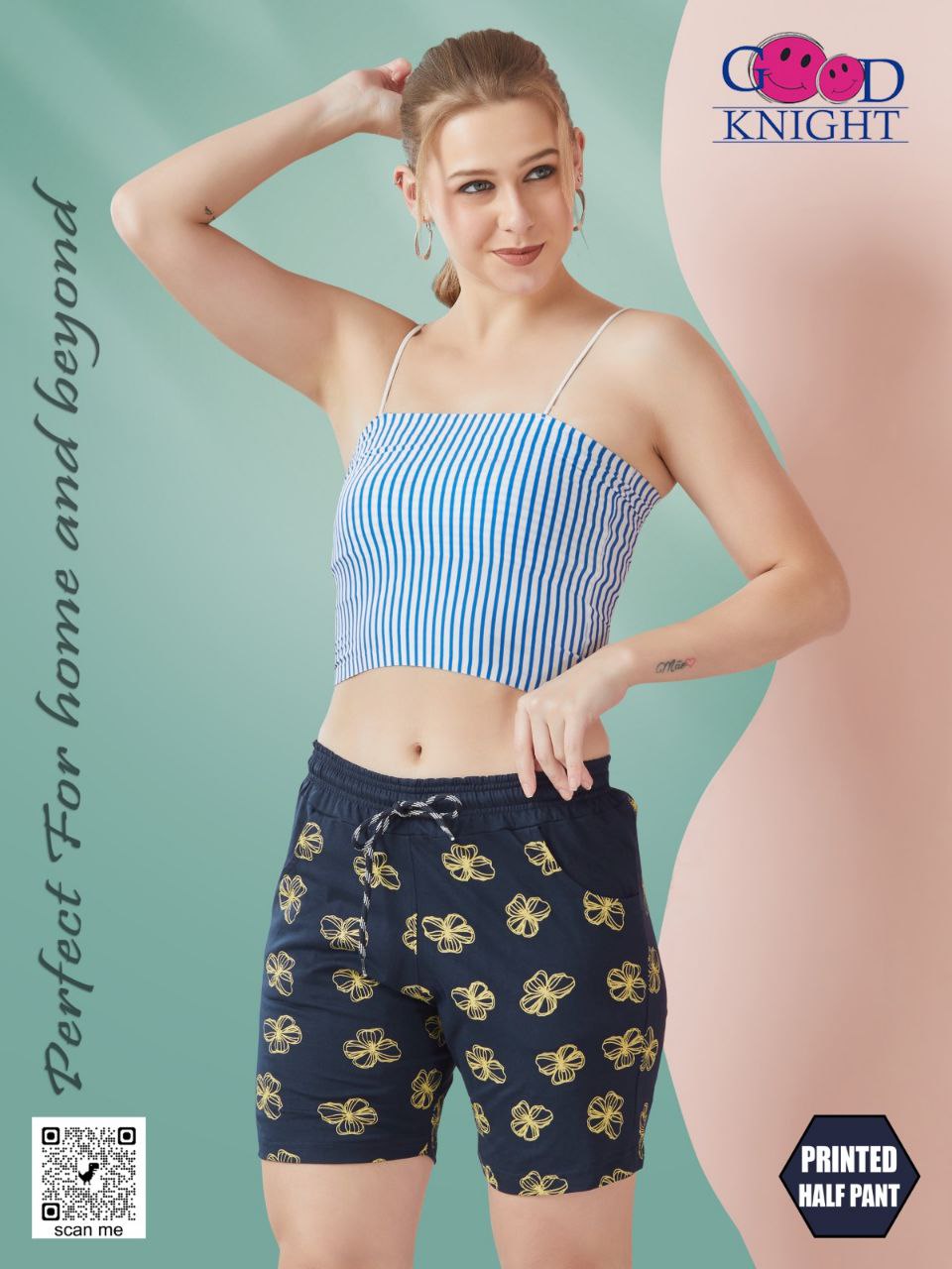 PRINTED HALF PANTS