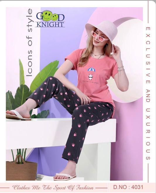 ROUND NECK NIGHT SUIT