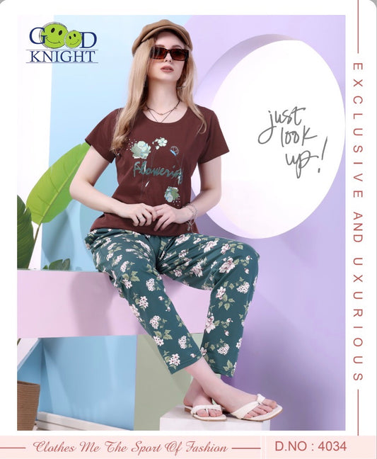 ROUND NECK NIGHT SUIT