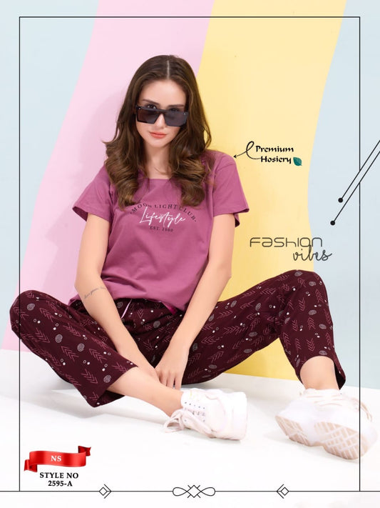 ROUND NECK NIGHT SUIT