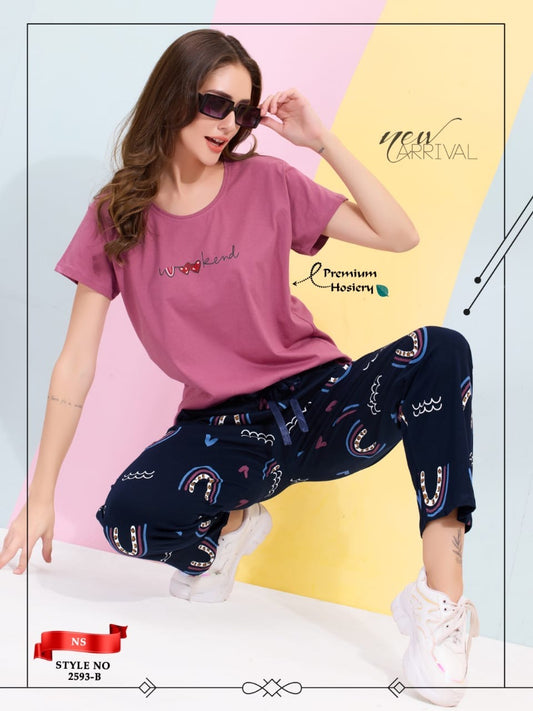ROUND NECK NIGHT SUIT