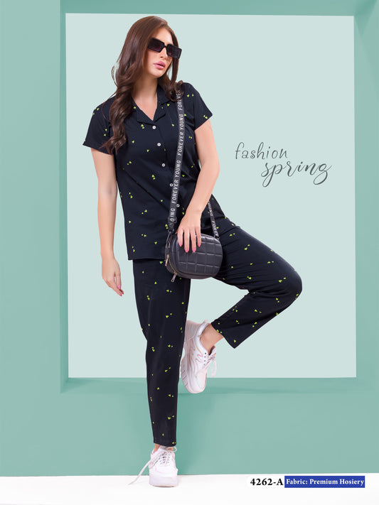 FRONT OPEN NIGHT SUIT