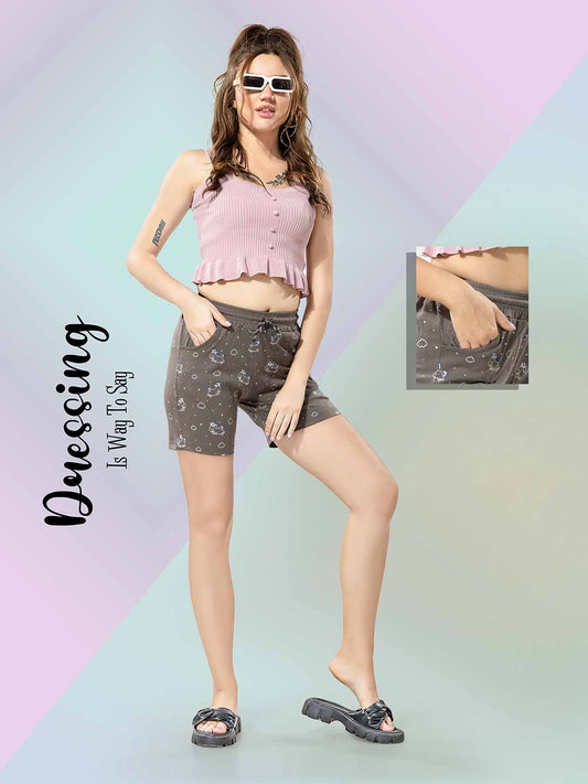 PRINTED HALF PANT