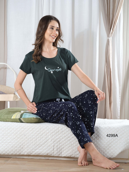 ROUND NECK NIGHT SUIT