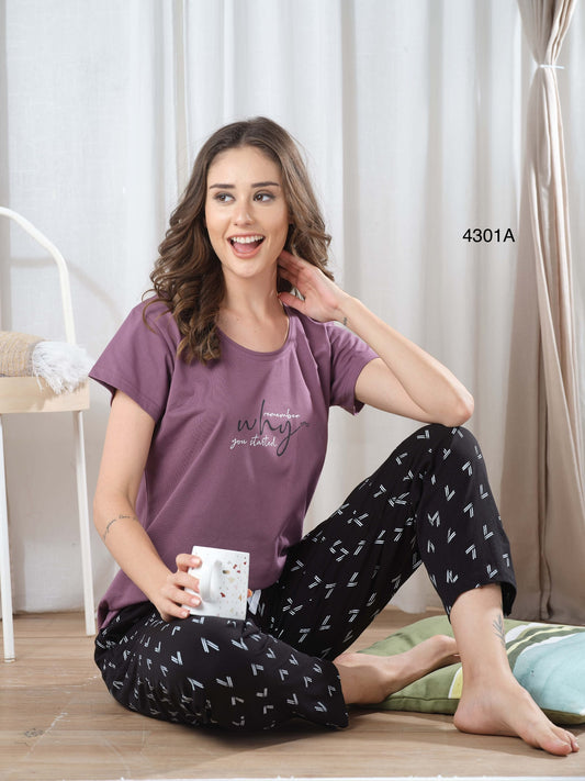 ROUND NECK NIGHT SUIT