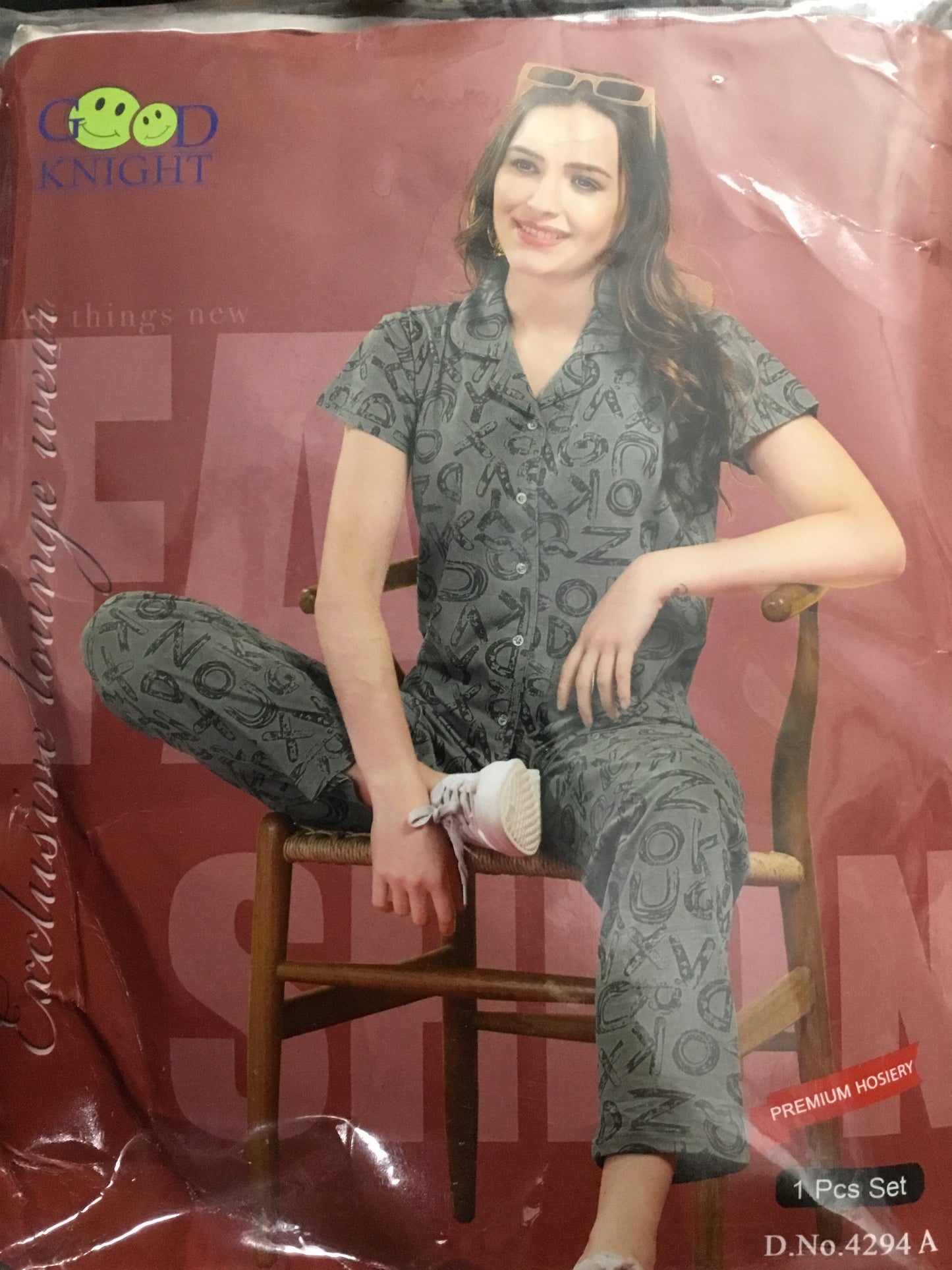 FRONT OPEN NIGHT SUIT