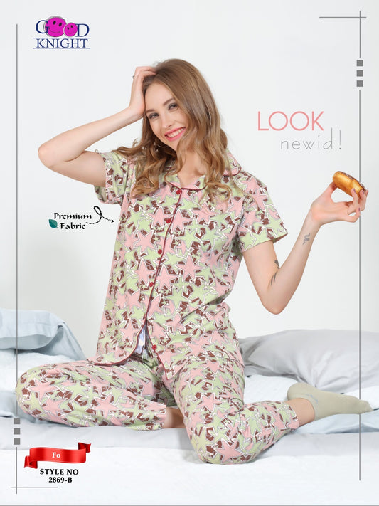 FRONT OPEN NIGHT SUIT