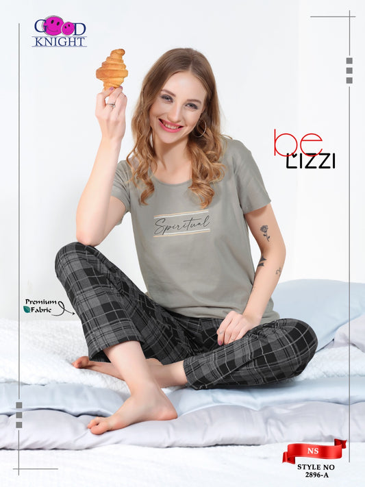 ROUND NECK NIGHT SUIT