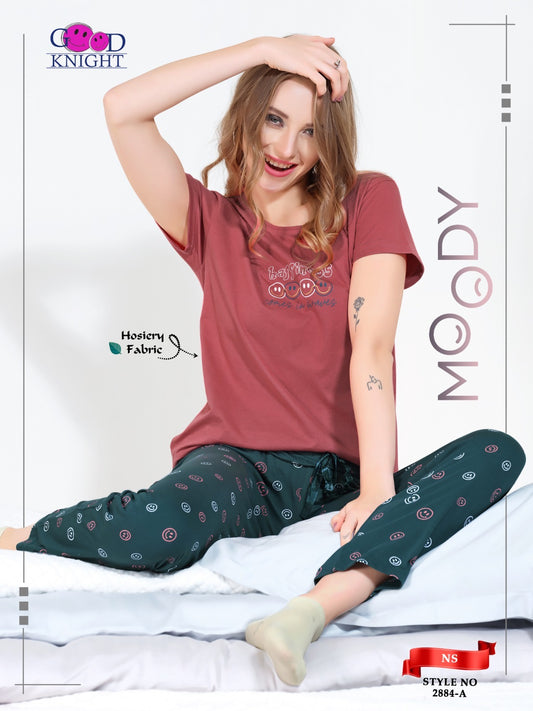 ROUND NECK NIGHT SUIT