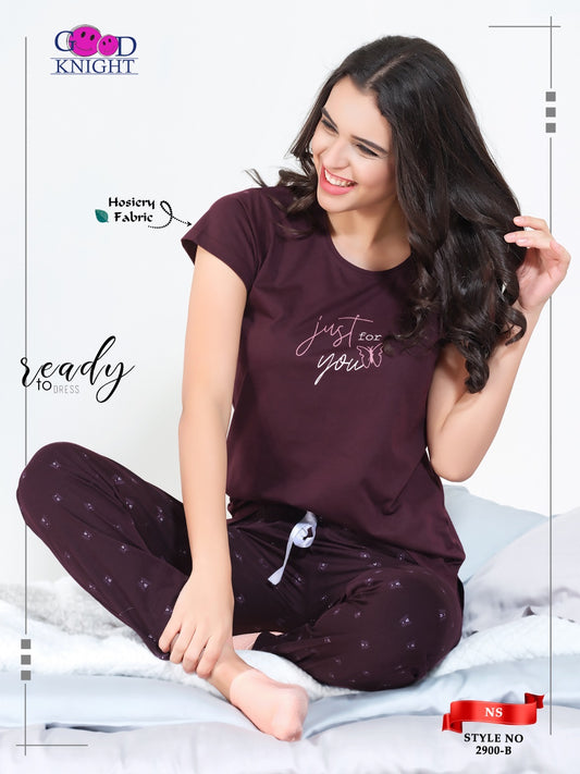 ROUND NECK NIGHT SUIT