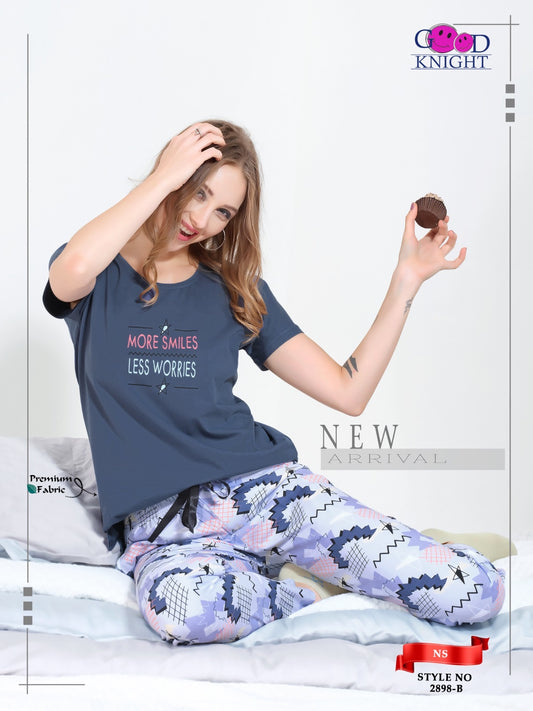 ROUND NECK NIGHT SUIT
