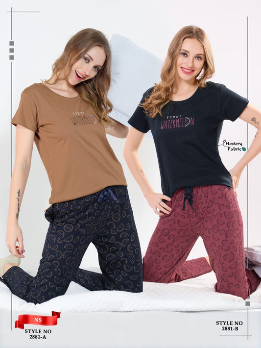 ROUND NECK NIGHT SUIT