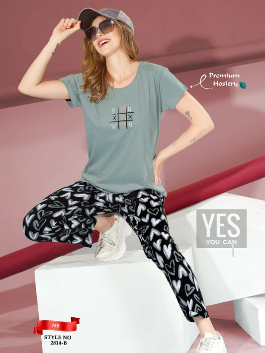 ROUND NECK NIGHT SUIT