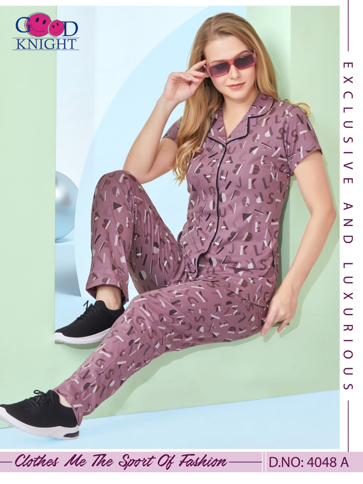 FRONT OPEN NIGHT SUIT