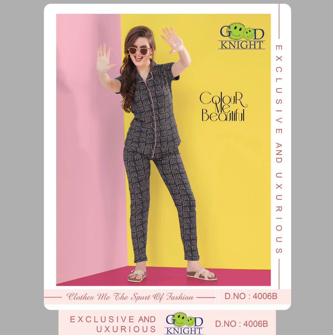 FRONT OPEN NIGHT SUIT