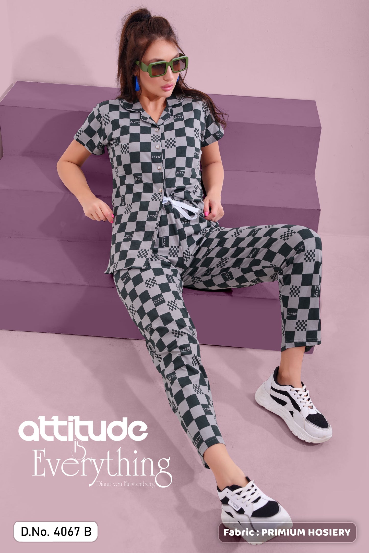 FRONT OPEN NIGHT SUIT