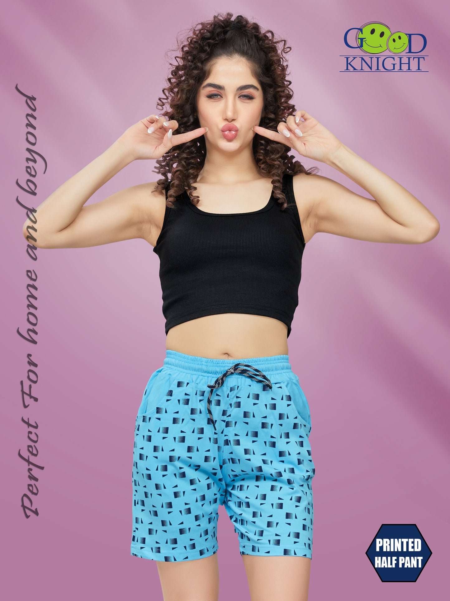 PRINTED HALF PANT