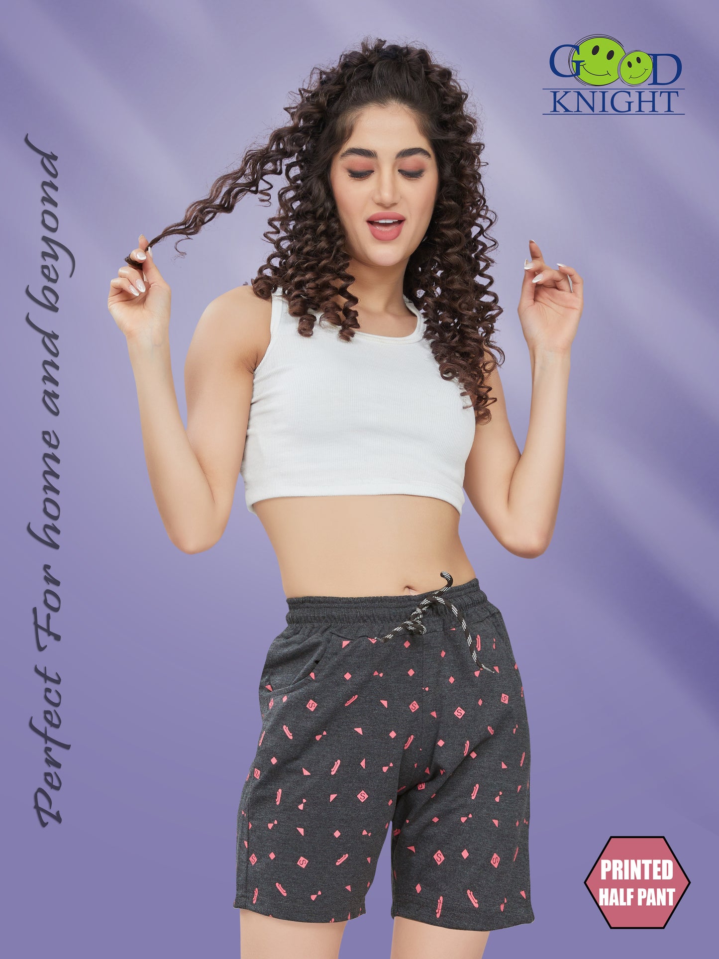 PRINTED HALF PANT